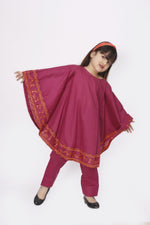 Load image into Gallery viewer, Kaftaan Stitched 2 Piece Embroidered Cotton Suit For Kids

