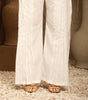 White Pleated Cambric Cullote Trousers