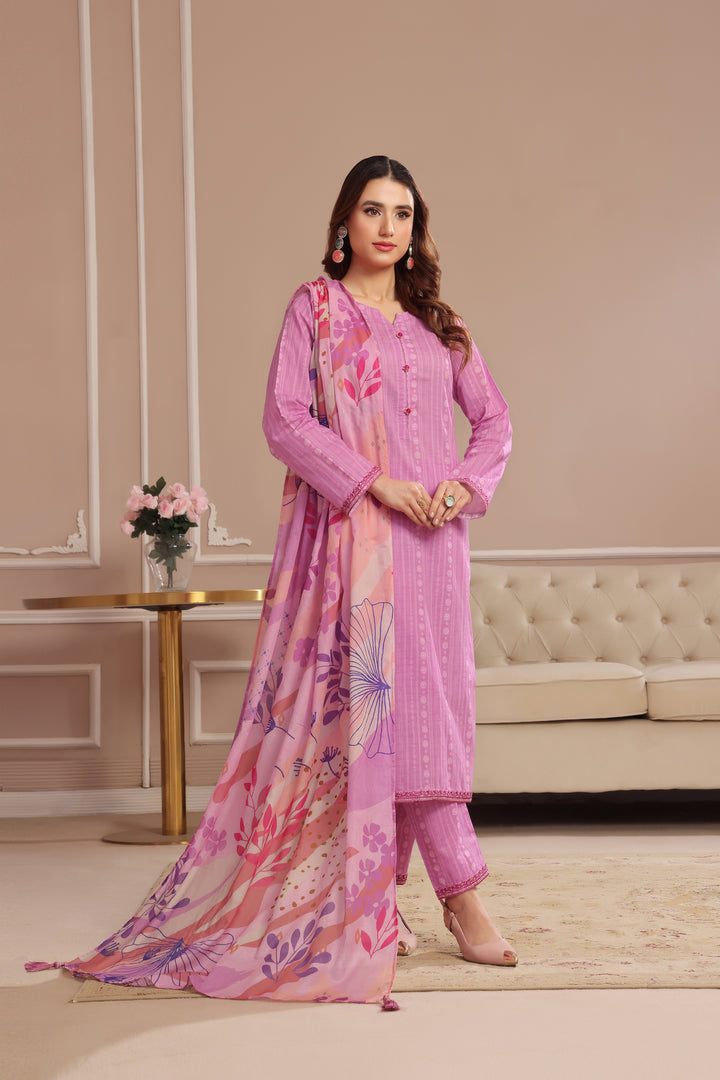 Meraki Embroidered 3PC Lawn Dress