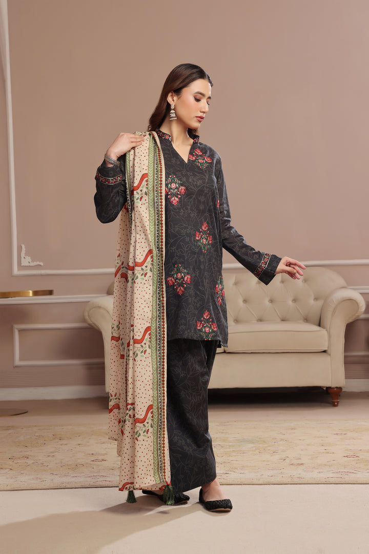 Kajal Embroidered 3PC Lawn Dress