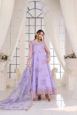 Load image into Gallery viewer, Shokh-e-Nazar Stitched 3PC Formal Organza Dress
