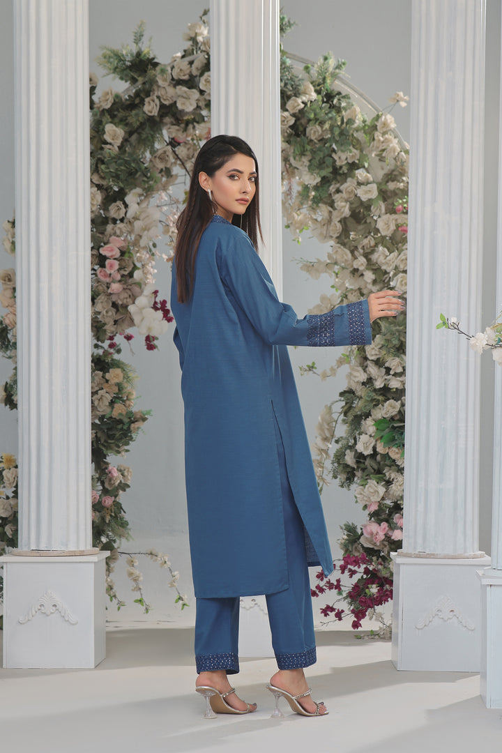 Sapphire Khaddar Embroidered 2PC Dress