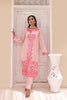 Peachy Pink Lawn Stitched 3PC Dress