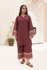 Midnight Mauve Emb. Lawn Stitched Dress