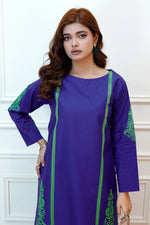 Load image into Gallery viewer, Indigo 2PC Embroidered Lawn Dress

