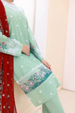 Load image into Gallery viewer, Luxeurs Embroidered Pretwear Designer Lawn Dress
