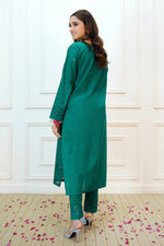 Load image into Gallery viewer, Green Schiffli Lawn 2PC Dress
