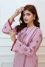 Load image into Gallery viewer, Rose Elegance 2PC Embroidered Lawn Dress
