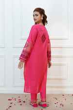 Load image into Gallery viewer, Electric Pink 2PC Embroidered Lawn Dress
