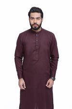 Load image into Gallery viewer, Men&#39;s Brown Stitched Cotton Shalwar Kameez