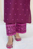 Red Plum 2PC Embroidered Lawn Dress