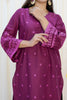 Red Plum 2PC Embroidered Lawn Dress