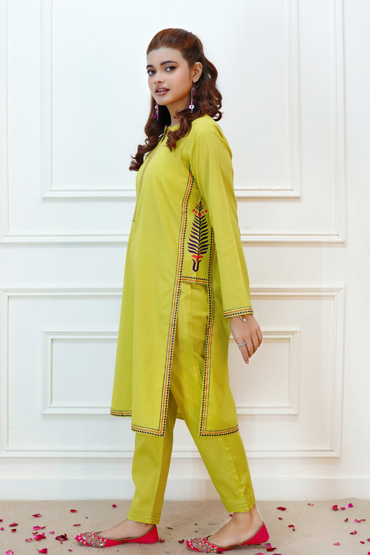 Snake Eye 2PC Embroidered Lawn Dress