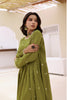 Spring Olive Embroidered Lawn Stitched 2PC Dress