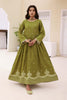 Spring Olive Embroidered Lawn Stitched 2PC Dress