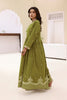 Spring Olive Embroidered Lawn Stitched 2PC Dress