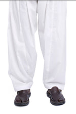Load image into Gallery viewer, Men&#39;s White Cotton Shalwar