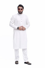 Load image into Gallery viewer, Men&#39;s White Cotton Kurta Pajama