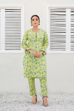 Load image into Gallery viewer, Foliage Printed 2pc Lawn Dress
