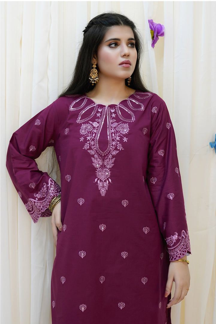 Ruby Rush 2PC Embroidered Lawn Dress