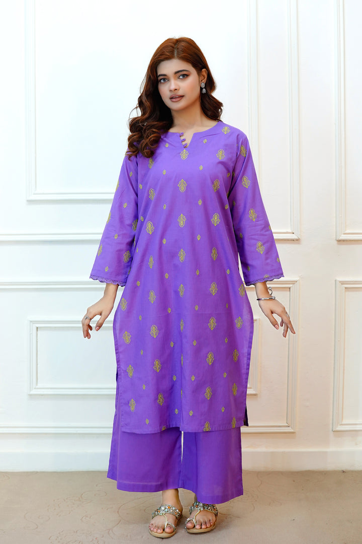 Hyacinth 2PC Embroidered Lawn Dress