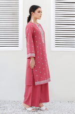 Load image into Gallery viewer, Slate Rose Embroidered Khaddar 2pc Dress
