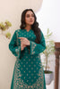 Emerald Embroidered Lawn Stitched Dress