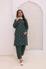 Evergreen Embroidered Lawn Stitched Dress