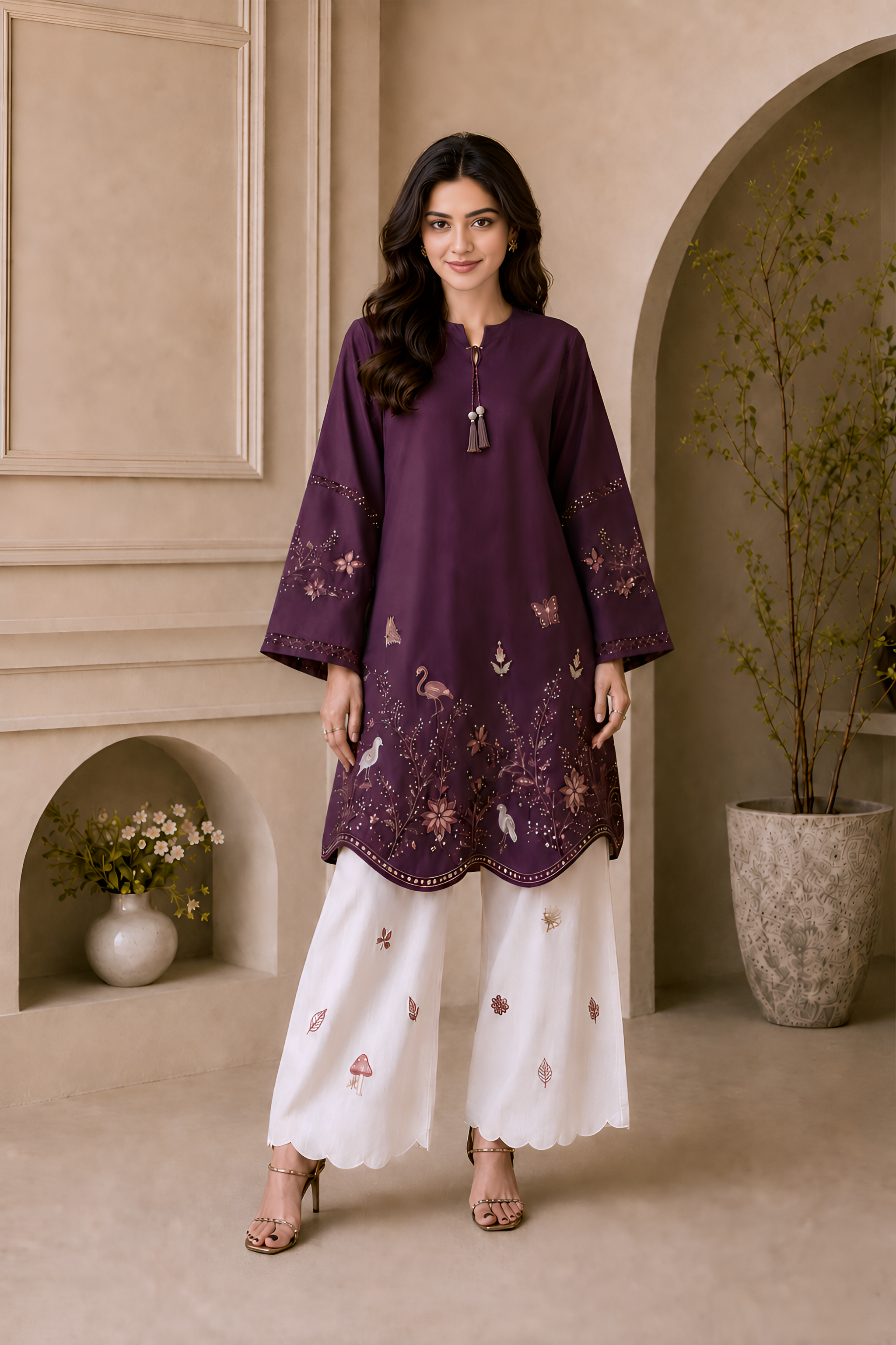 Adora Emb. Lawn 2PC Dress