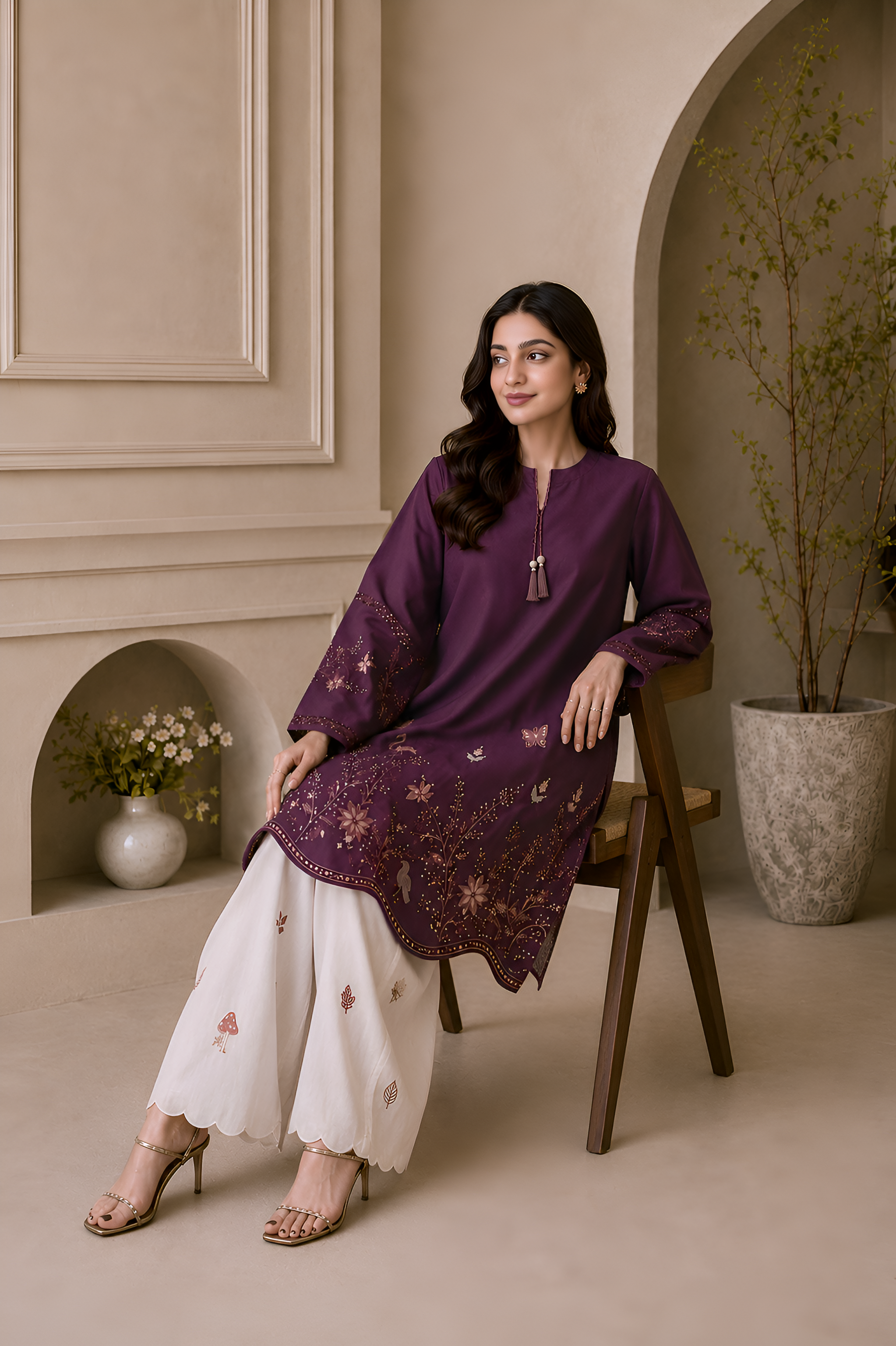 Adora Emb. Lawn 2PC Dress