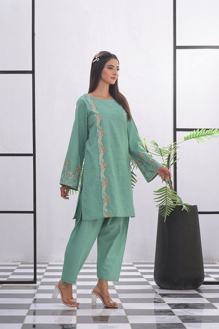 Rogue Khaddar Embroidered 2PC Dress