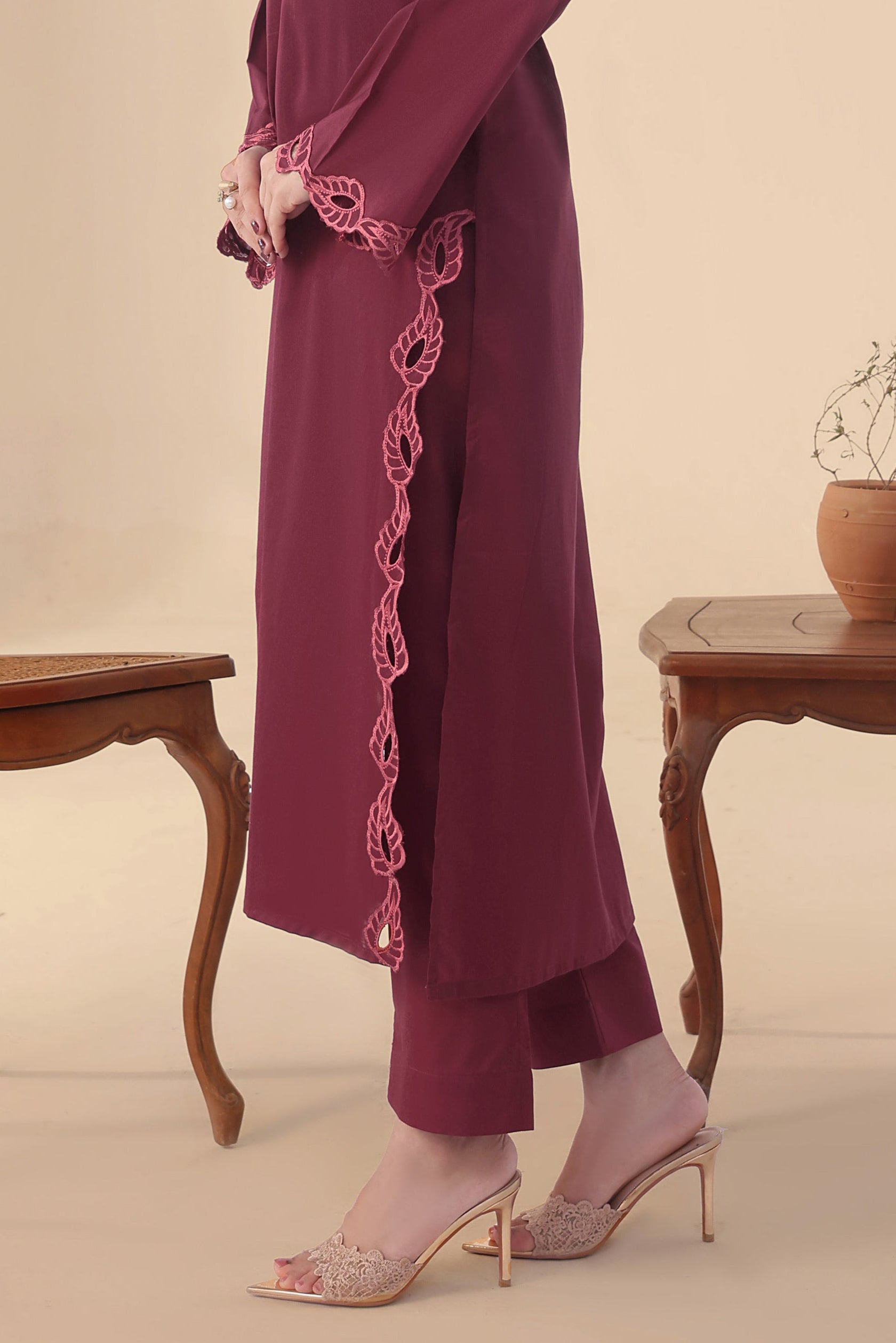 Camillia Embroidered 3PC Lawn Dress