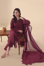 Load image into Gallery viewer, Camillia Embroidered 3PC Lawn Dress
