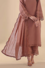 Load image into Gallery viewer, Cinnamon Embroidered 3PC Lawn Dress
