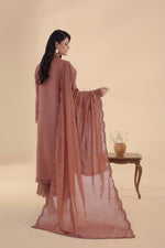 Load image into Gallery viewer, Cinnamon Embroidered 3PC Lawn Dress
