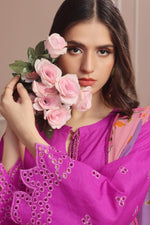 Load image into Gallery viewer, Dahlia Embroidered 3PC Lawn Dress
