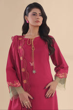 Load image into Gallery viewer, Desire Embroidered 3PC Lawn Dress
