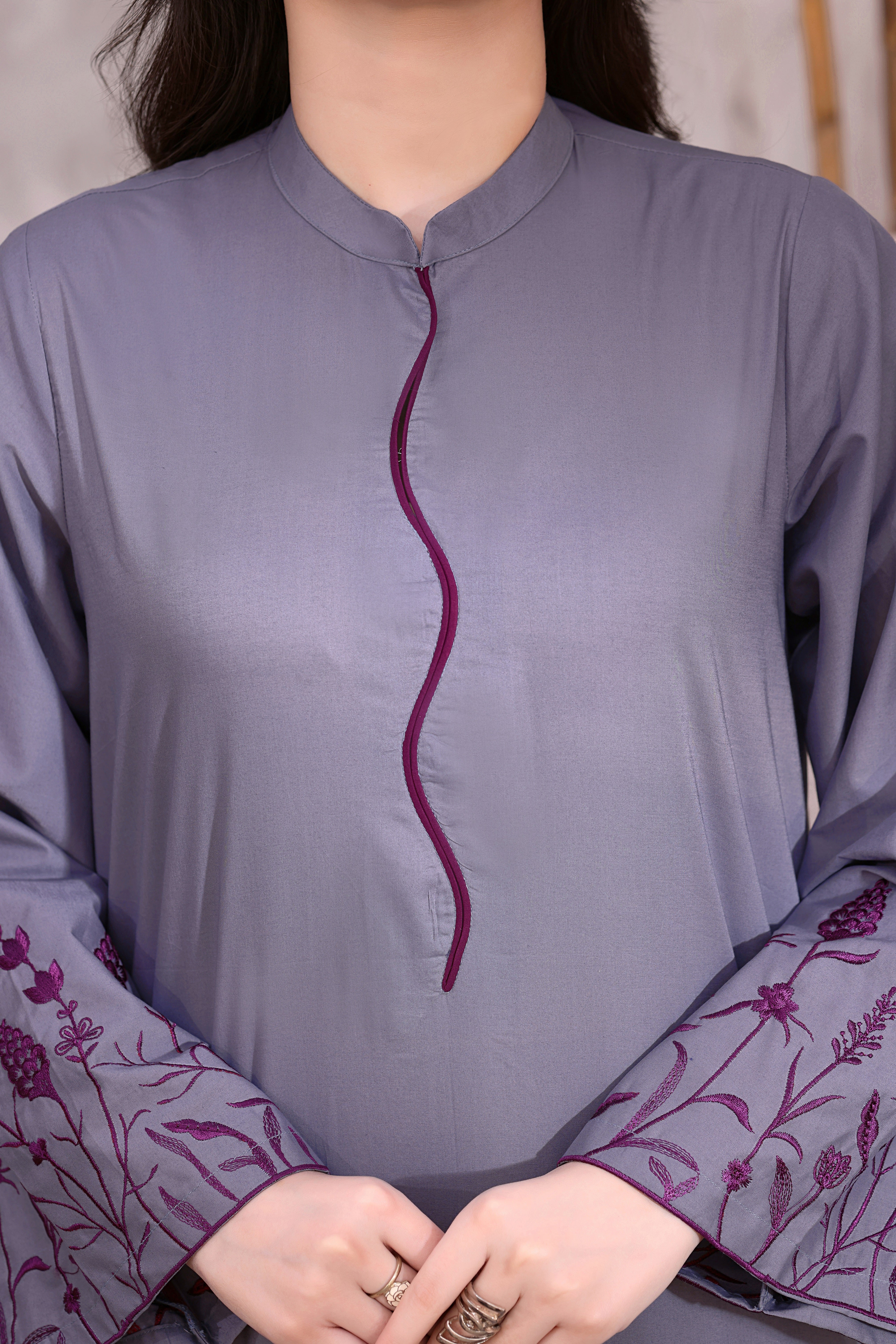 Ella Embroidered 3PC Lawn Dress