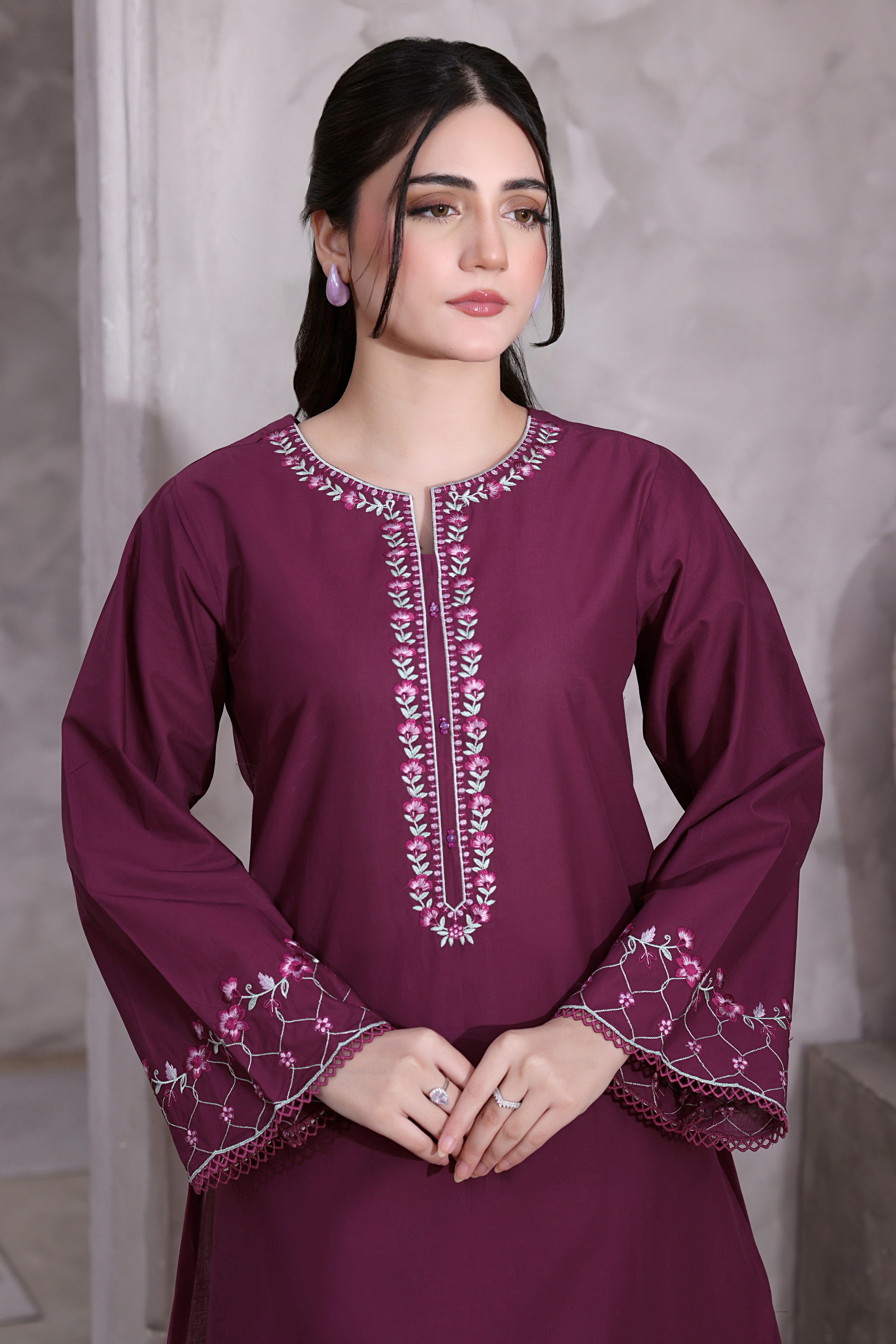 Fiona Embroidered 3PC Lawn Dress