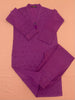 Dark Purple Stitched 2pc Dress