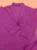 Dark Purple Stitched 2pc Dress