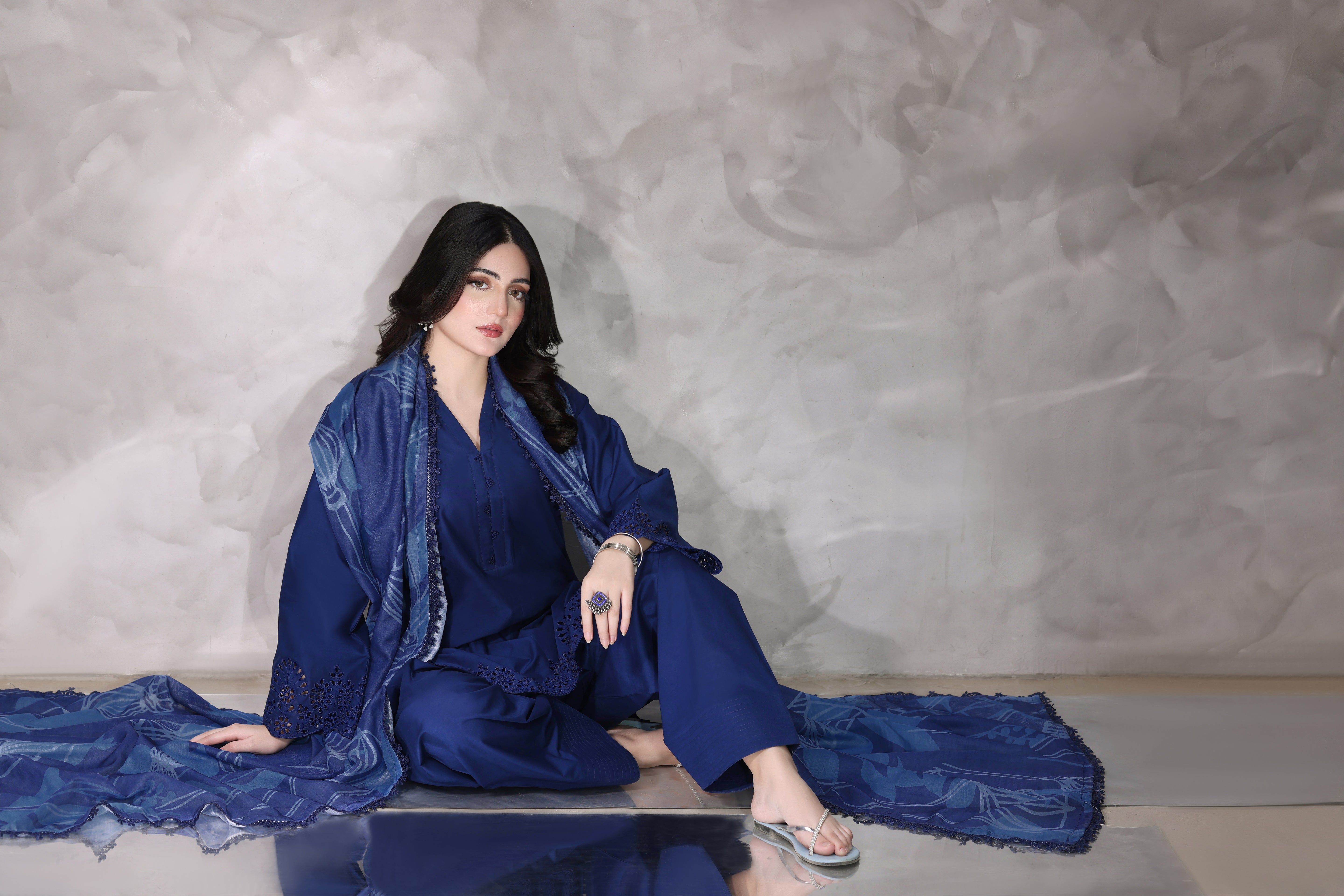 Highness Embroidered 3PC Lawn Dress