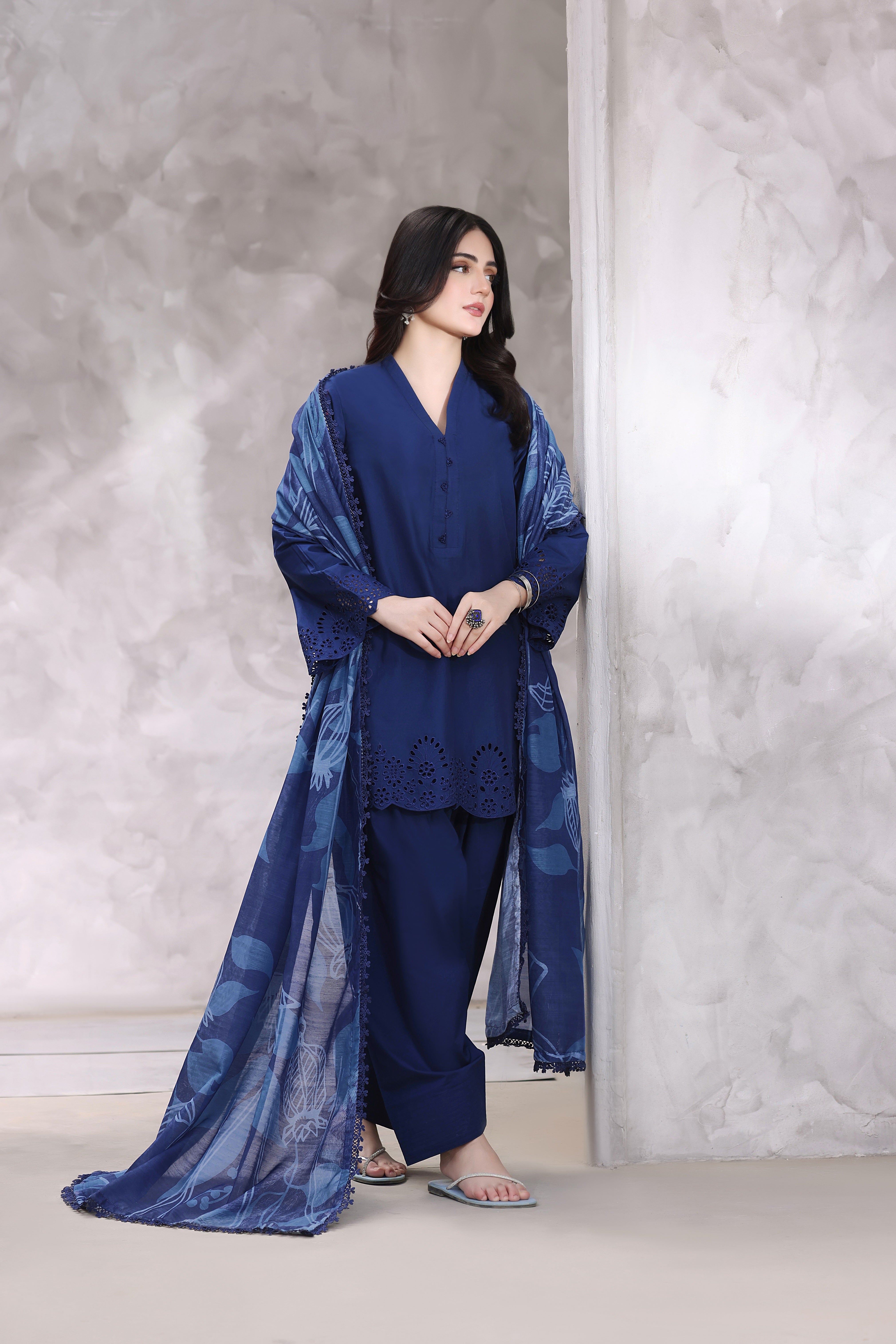 Highness Embroidered 3PC Lawn Dress