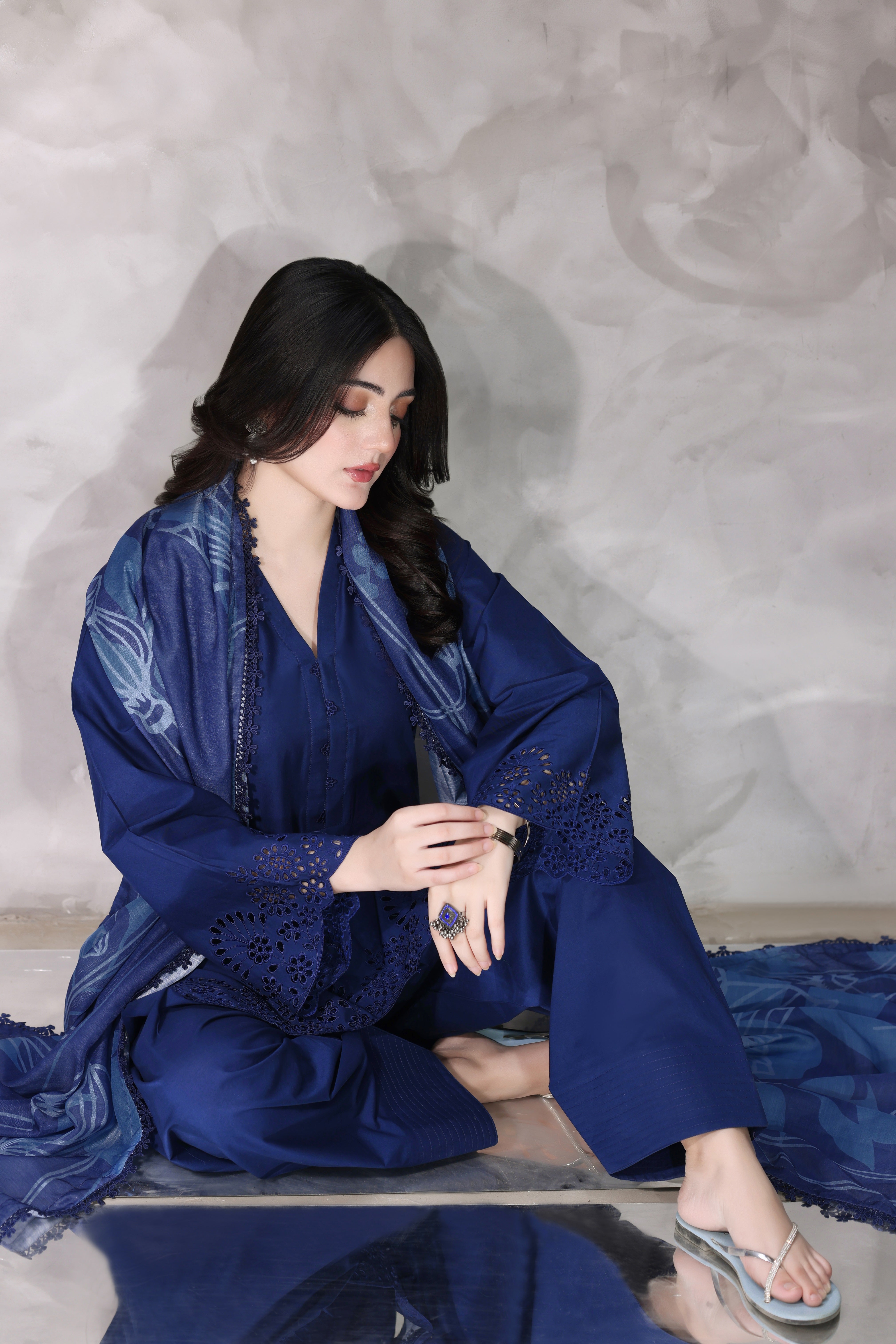 Highness Embroidered 3PC Lawn Dress