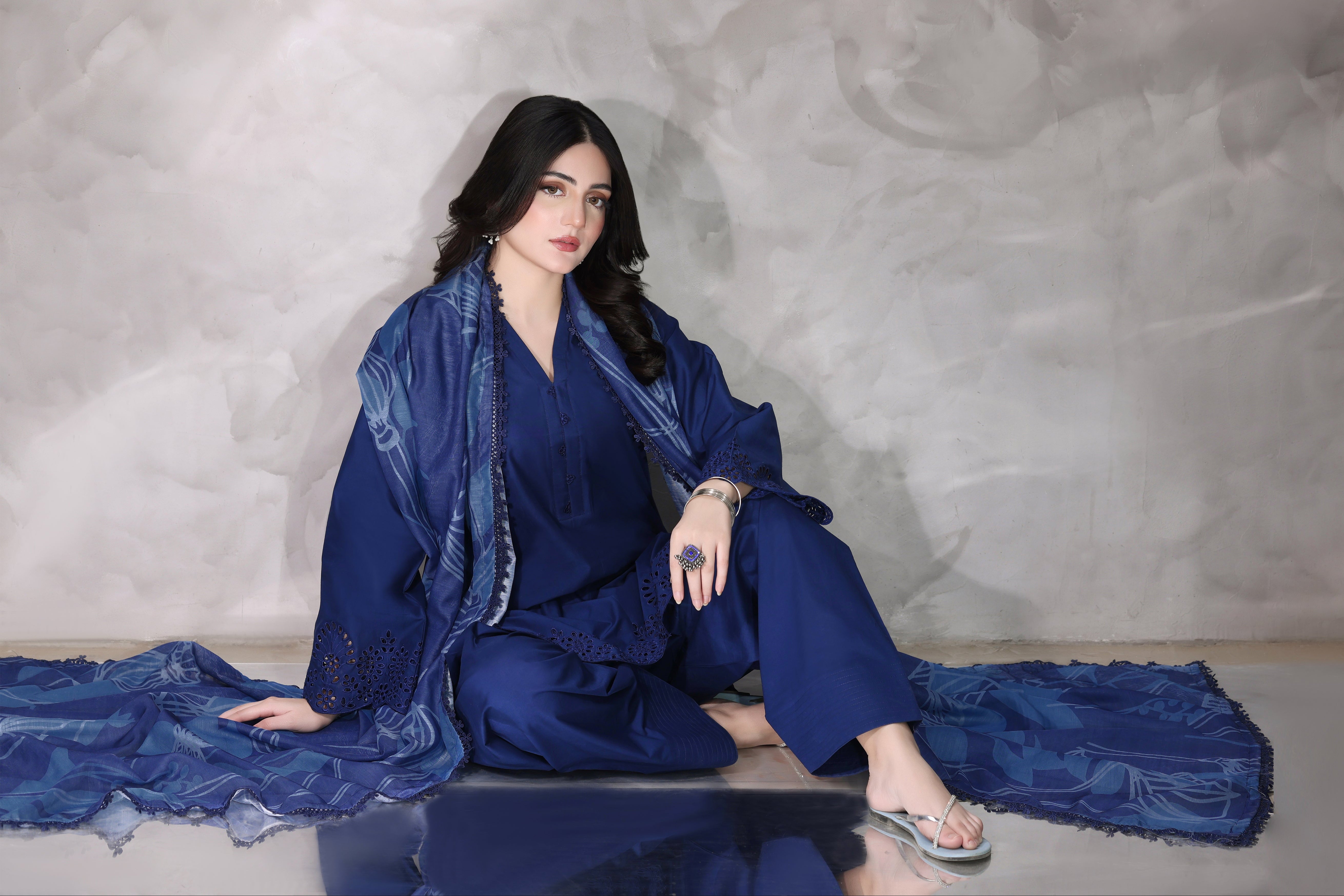 Highness Embroidered 3PC Lawn Dress