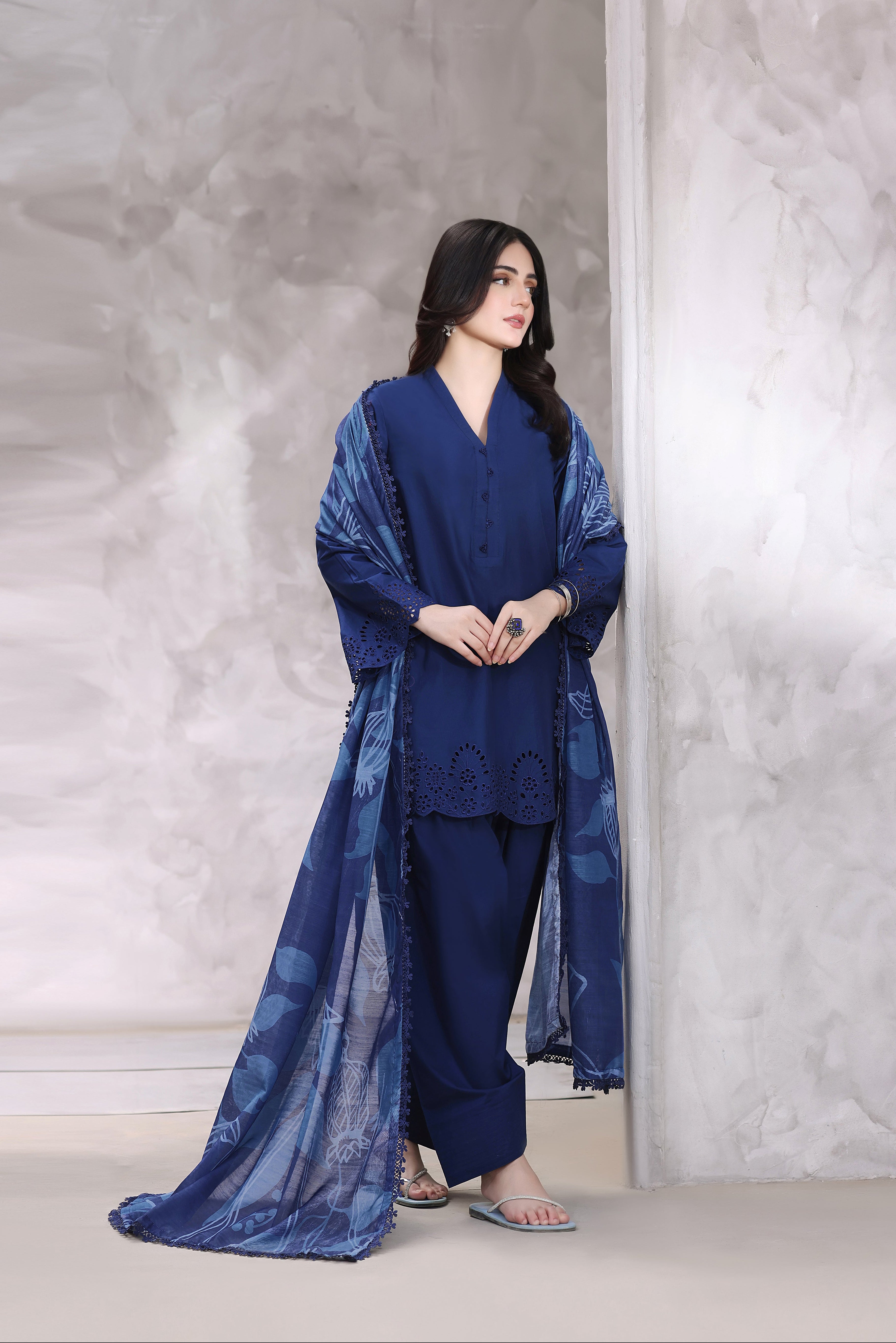 Highness Embroidered 3PC Lawn Dress