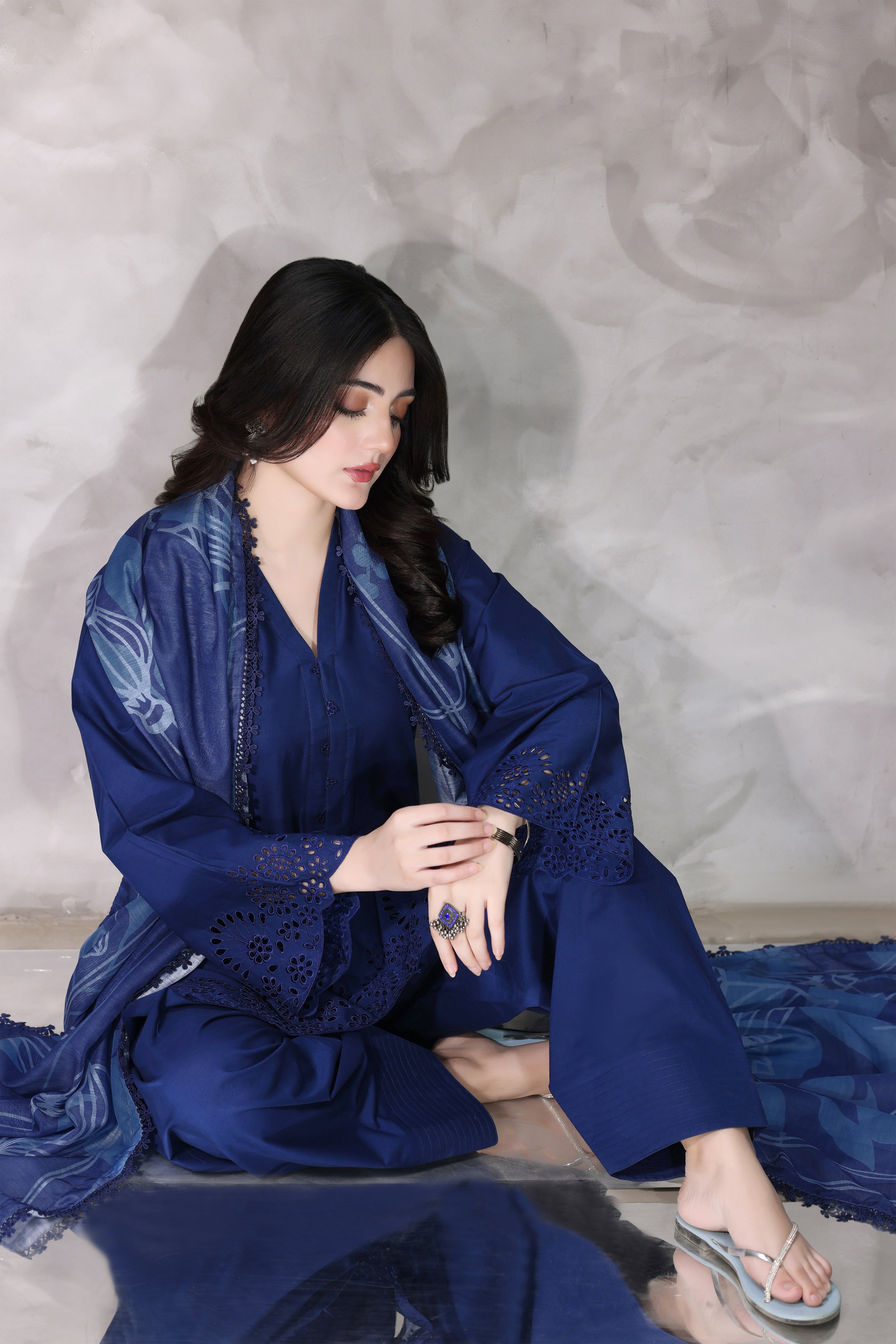 Highness Embroidered 3PC Lawn Dress