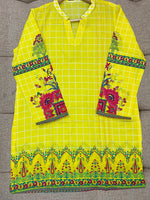 Load image into Gallery viewer, Yellow Flame Printed Lawn Shirt
