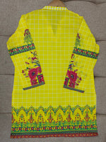 Load image into Gallery viewer, Yellow Flame Printed Lawn Shirt
