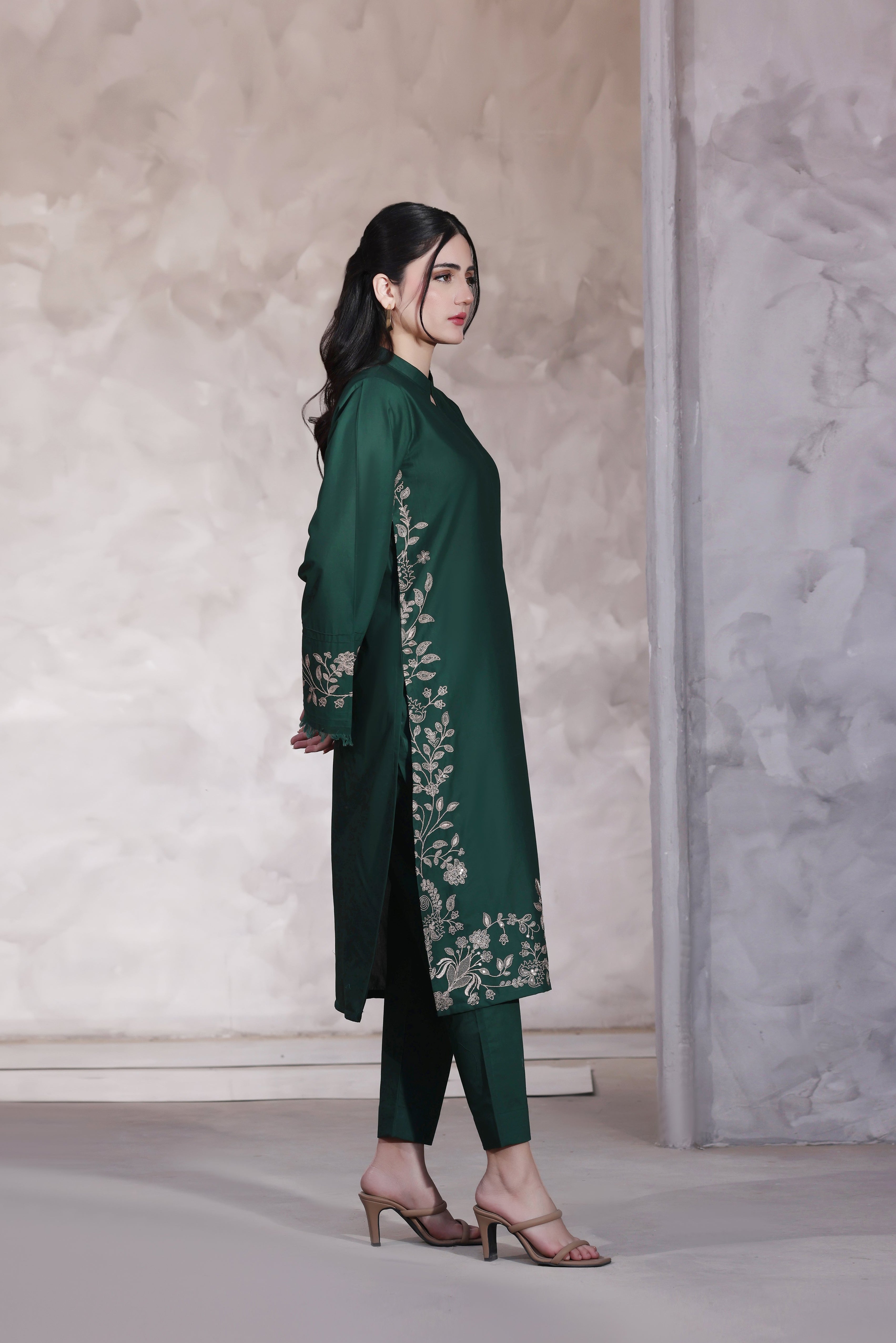 Julia Embroidered 3PC Lawn Dress